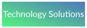 gradient button with text Technology Solutions