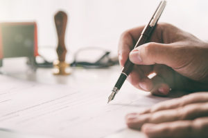 pen writing Search Engine Optimization document lawyer case study featured image