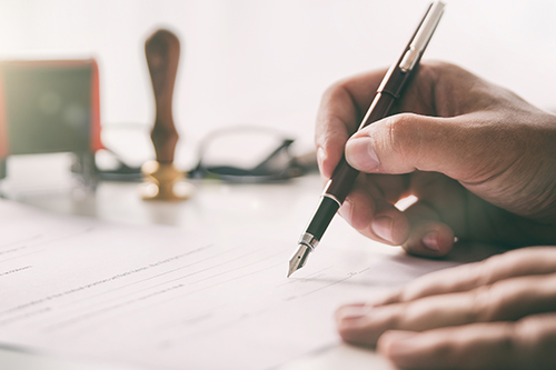 pen writing Search Engine Optimization document lawyer case study featured image