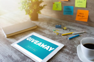 Giveaway example to show how running contests/giveaways benefit your brand
