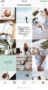 Aesthetically Pleasing Instagram Feed to show how to grow your brand