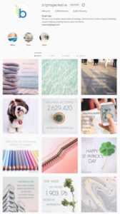 Bright Age Instagram Profile to show how to create content that stands out on social media
