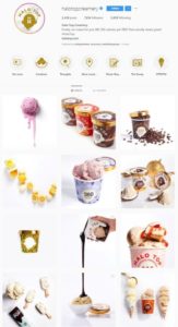 Halo Top's Instagram profile to show how to make your company's content stand out on social media