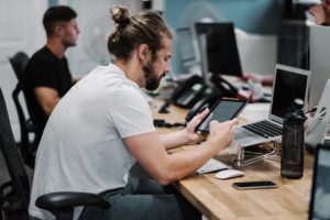 Interacting on social media to show online reputation management in action