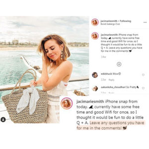 Q and A in Instagram Caption to show how the Instagram Algorithm works