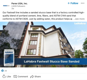 LinkedIn Parex photo to show how digital marketing strategies vary based on target audience.