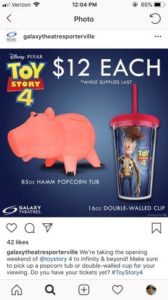 Galaxy Theatres Instagram screenshot to show The Importance of Community Management in an Effective Social Media Strategy