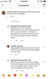 Galaxy Theatres screenshot to show The Importance of Community Management in an Effective Social Media Strategy