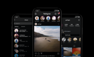 Instagram management screenshot of new Instagram dark mode for IOS 13 Android 10 users