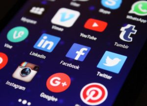 social media community management shown with phone apps