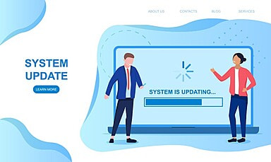 online systems communicating and updating
