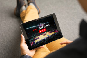 example of livestreaming via mobile device