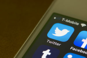 a screenshot of twitter app on iPhone