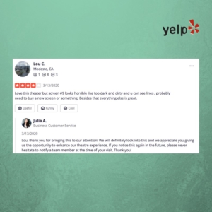 Yelp Customer Relations Galaxy Example