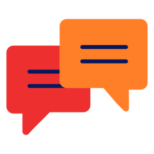 Chat bubbles for community management agency