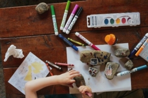 Kids drawing from their imagination to show how Generation Alphas like to have choices and things personalized to them.