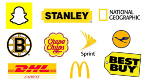 Yellow logos to show skills of digital marketing agency
