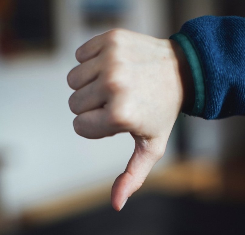Image for Haters Section Social Media Community Management - Thumbs Down