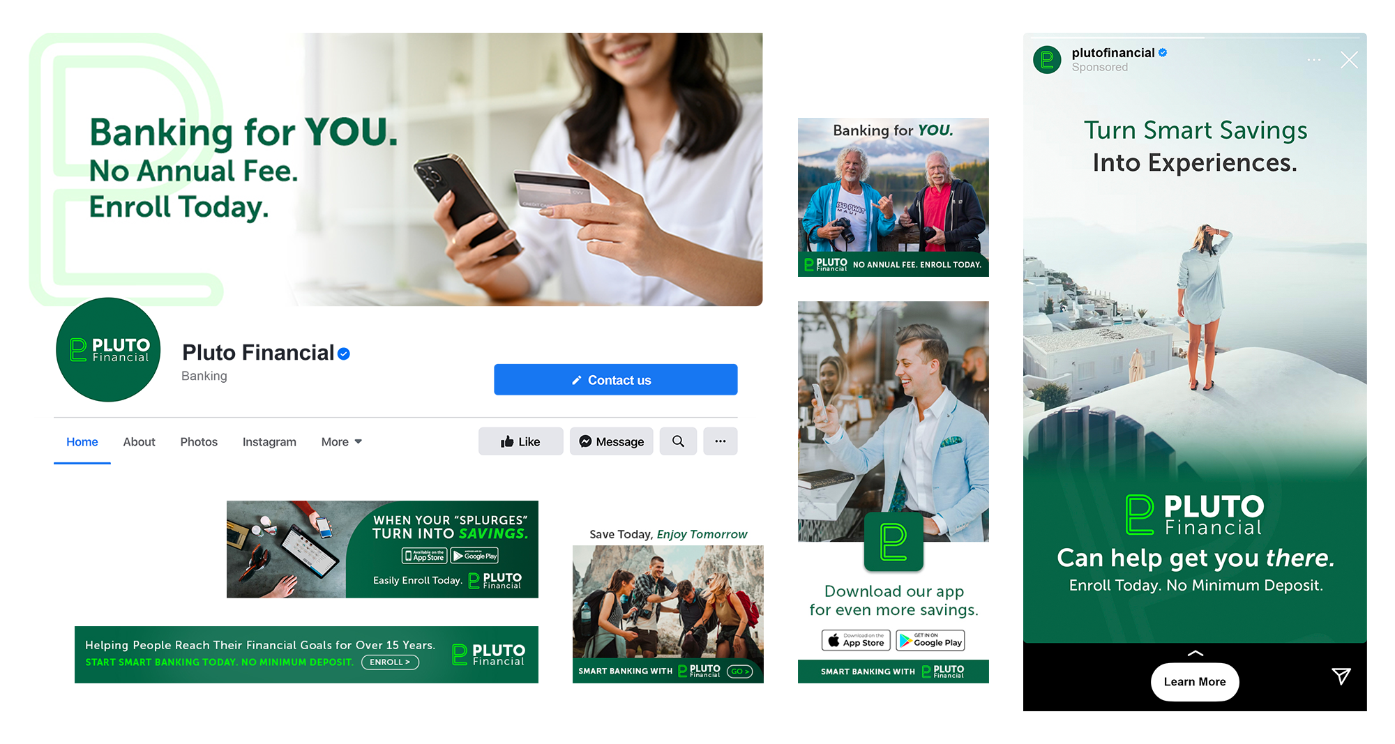 Social Media Content Creation Pluto Financial