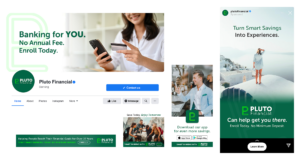 Social Media Content Creation - Pluto Financial
